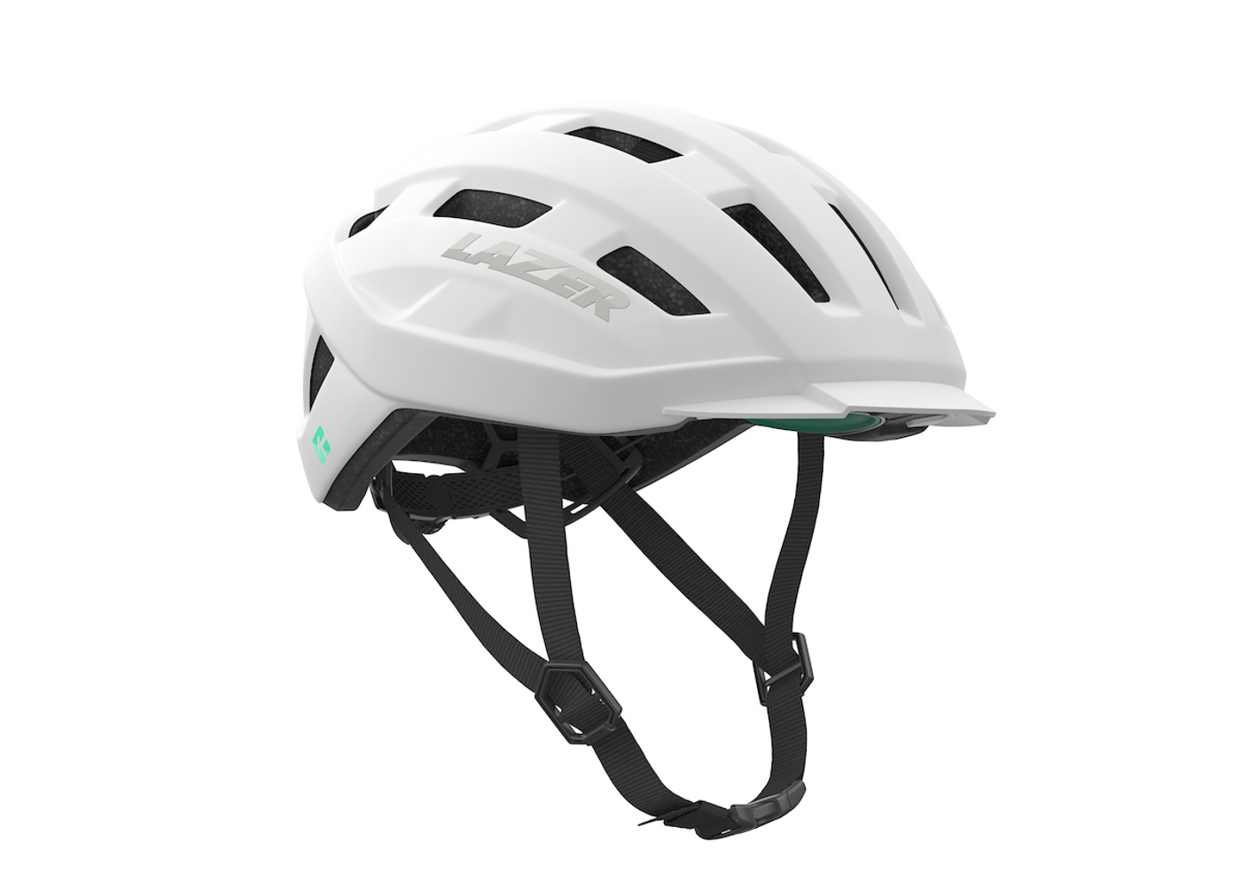 Kask Lazer Codax KinetiCore Matte Full White (biały) rozmiar uniwersalny z siatką - obrazek 3